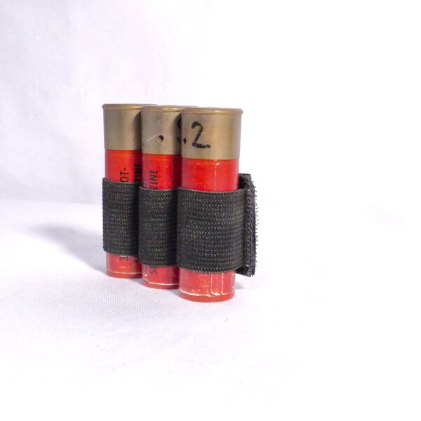 Handmade Genuine Leather Shotgun Shell Holder - 10 Round Ammo Pouch With Press Studs