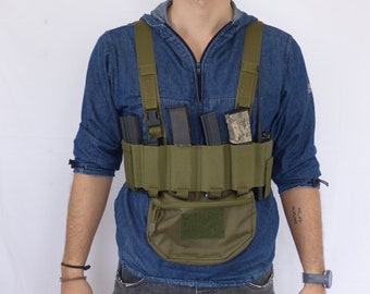 HX24 universele chest rig, tactisch vest voor airsoft, milsim, echt staal (Scorpion Evo, Stribog compatibel)