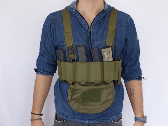 Gilet léger Plate carrier vert 1000D - Gilets tactiques Airsoft (13660214