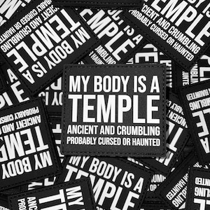 My body is a temple PVC Morale Patch
