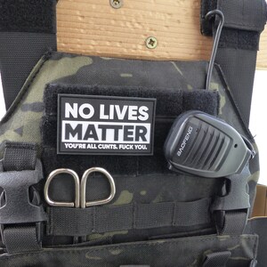 No lives matter PVC Morale Patch image 5