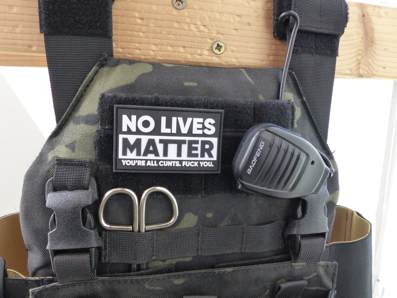 No lives matter PVC Morale Patch image 5
