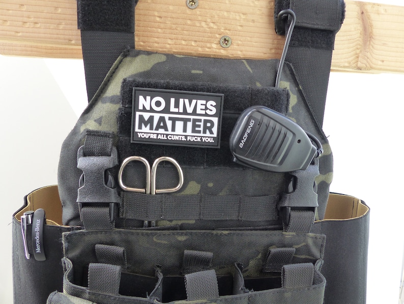 No lives matter PVC Morale Patch image 6