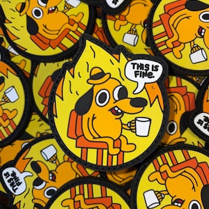 This is fine PVC Morale Patch