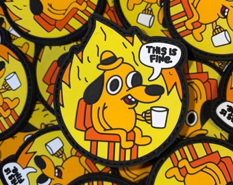 This is fine PVC Morale Patch