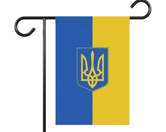 Bandera de apoyo a Ucrania para jardín y casa