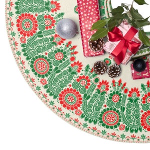 Hungarian Folk Art Christmas Tree Skirts