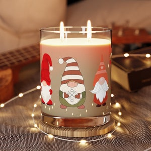 Premium Christmas Gnomes Scented Candle, 11oz