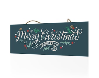 Merry Christmas Ceramic Wall Sign