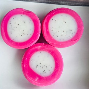 Dragonfruit Soap // cold process soap// essential oils soap// fruity soap