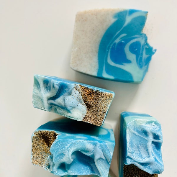 Beach Bar// Cold Process Soap// Homemade Soap// Essential Oil Soap// black sand // beach soap // natural ingredient // natural soap