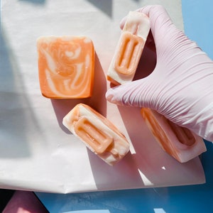 Orange Creamsicle Soap  // orange soap// vegan soap// essential oil soap// dessert soap // fancy soap // sweet citrus soap