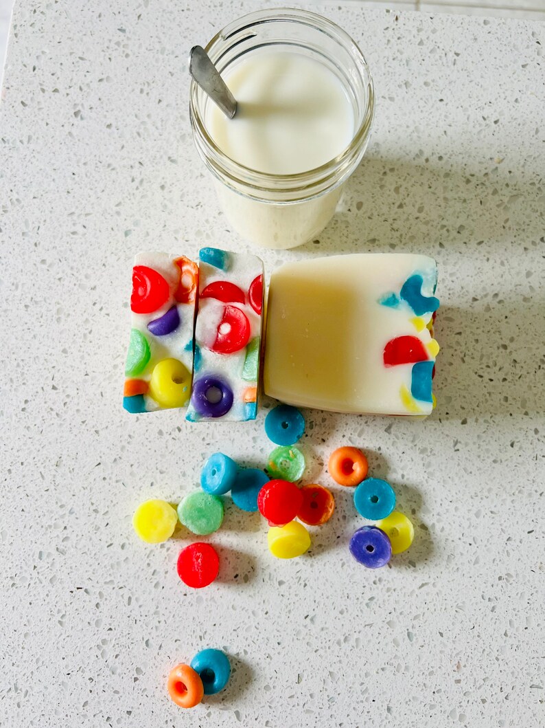 Fruit Loops Soap// Essential Oil Soap// Vegan Soaps// Cold Etsy