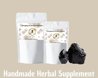 Organic Himalayan Shilajit Resin Capsules – Vegan 500mg