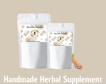 Organic Pine Pollen Extract Capsules – 10:1 Vegan Supplement