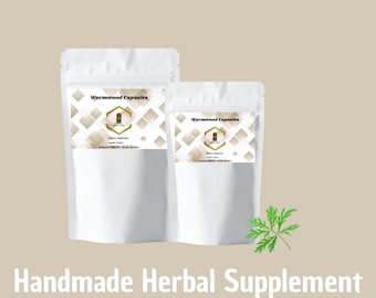 Organic Wormwood Extract Capsules – 10:1 Artemisia Absinthium, Vegan