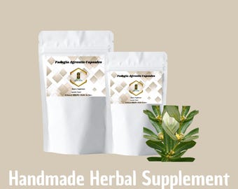 Organic Fadogia Agrestis Extract Capsules – 10:1 Vegetarian Formula