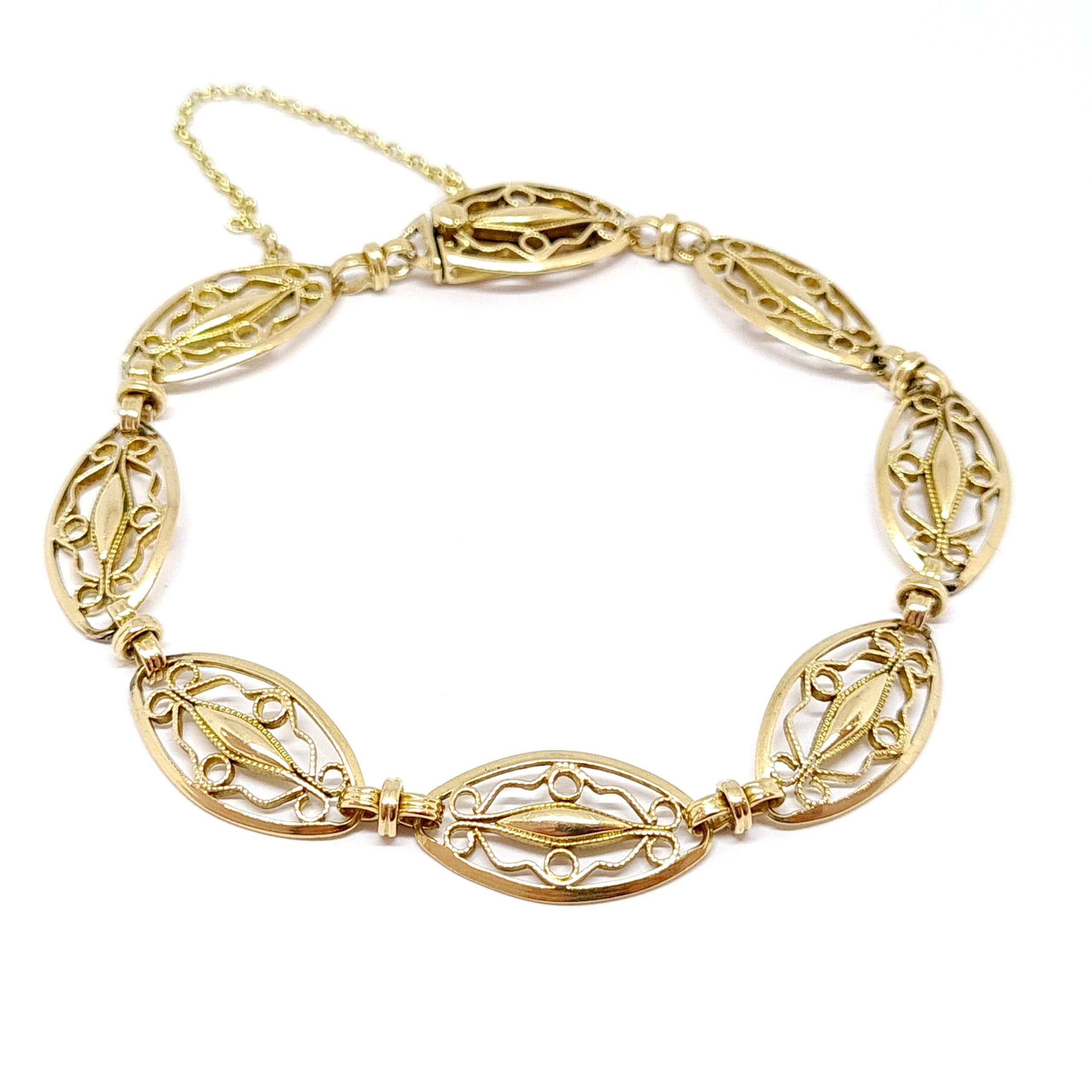 Armband 18 Karat 18 Karat Filigran Filigran Gold Etsy