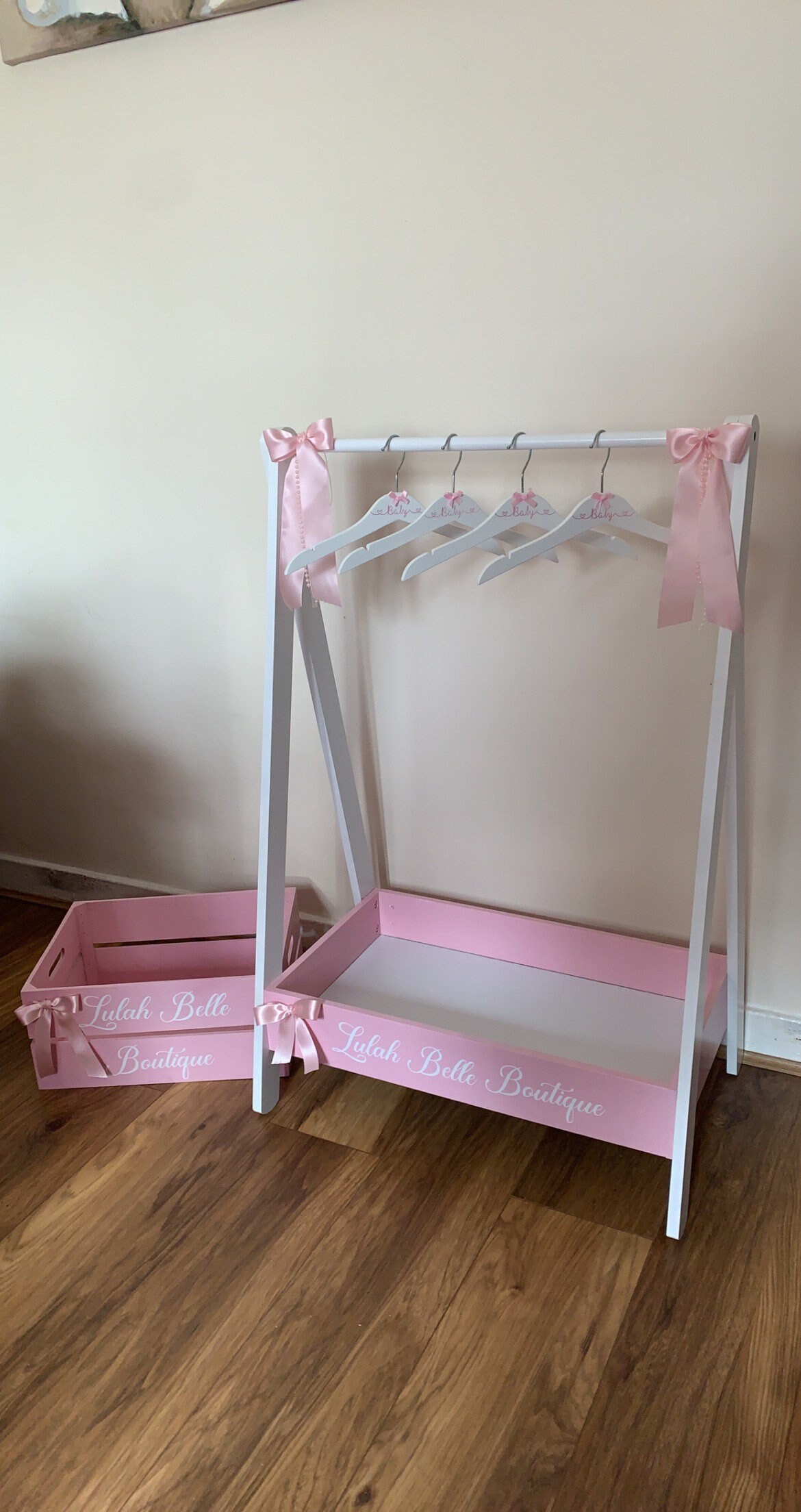 Childrens Personalised Clothes Rail and Personalised storage Etsy