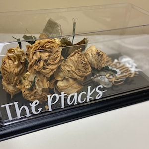 Personalized Wedding Shadow Box, Wedding flower preservation, flower shadow box, wedding bouquet, Wedding Day Memory Box, Wedding Registry