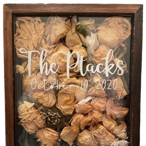 Wedding Gift, Wedding flower box, flower preservation, bouquet preservation, shadow box, Wedding memory box, wedding registry, bride bouquet
