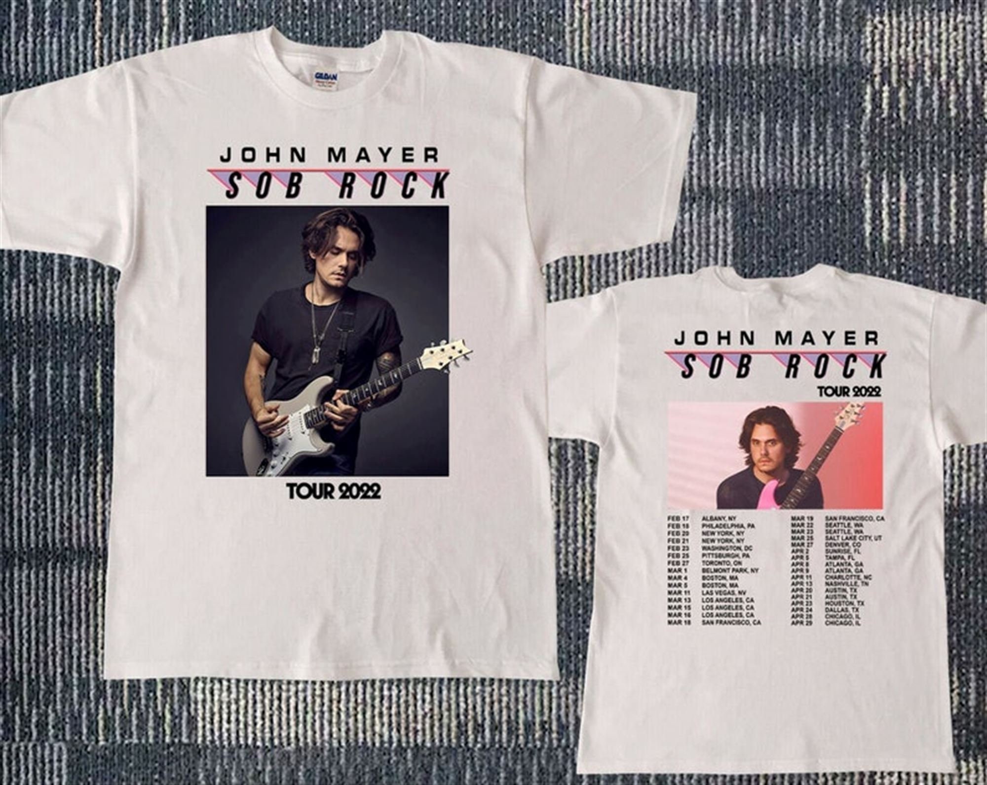 Discover Hot 2022 Tour John Mayer Sob Rock America Tour T-shirt John Mayer 2022 Tour Shirt