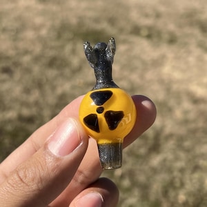 Handmade Glass Art Bub Cap Nuke