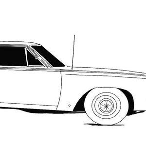 1969 Roadrunner svg, dxf, eps, ai, jpg digital cut files