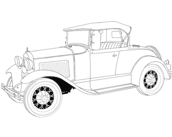 Modell A svg, eps, ai, svg, dxf Dateien