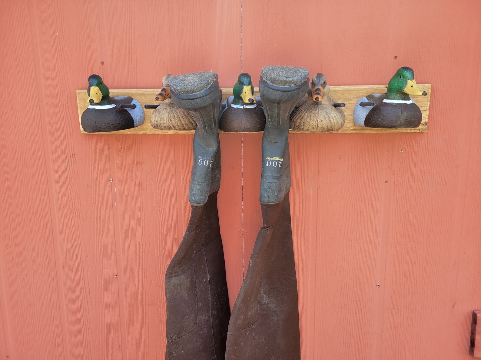 Mallard Duck Head Boot Boss Wader Rack Duck Head Hat Rack Etsy