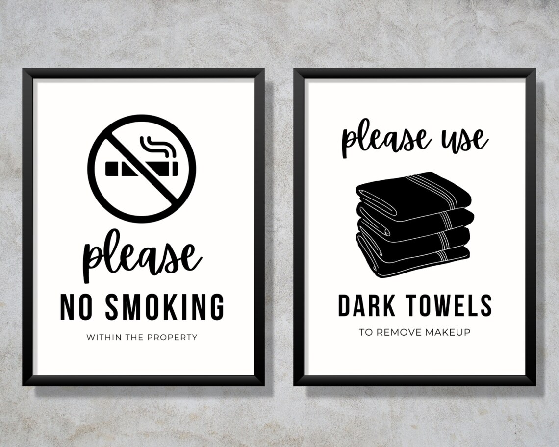 Airbnb Host Printable Bundle VRBO Fillable Editable Canva - Etsy