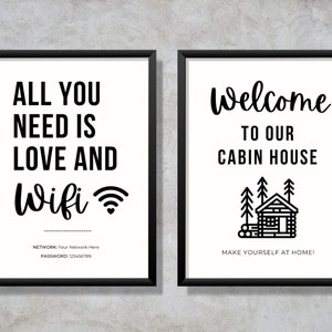 Airbnb Host Printable Bundle VRBO Fillable Editable Canva Template Set ...