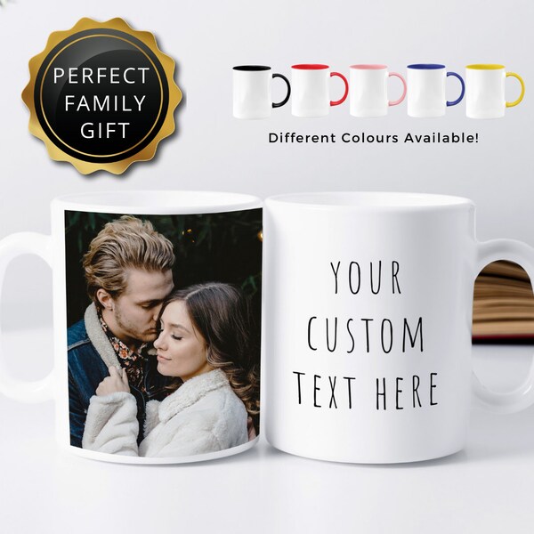 Personalized Photo Mug | Custom Ceramic Coffee Magic Mug | Custom Graphic Gift for Her Him Them Friend Mom Dad Anniversary Sister Brother