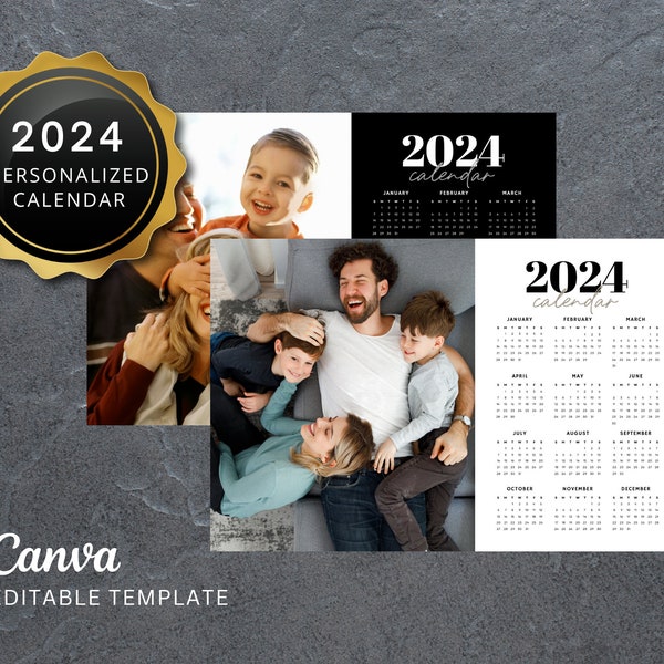 Personalized Family Photo Calendar Etsy