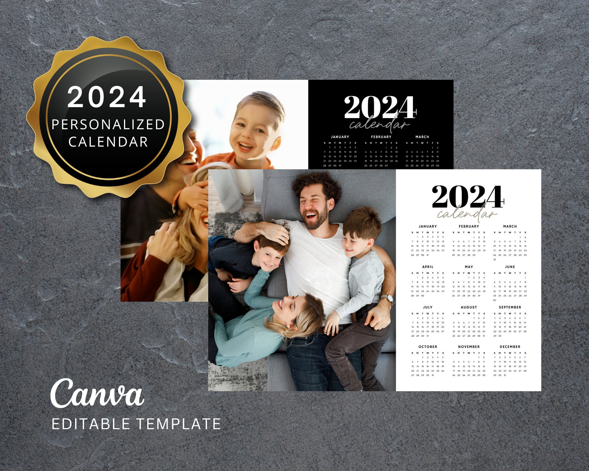 Calendrier photos école éphéméride agrafée 2024 - Initiatives Objets  Personnalisés