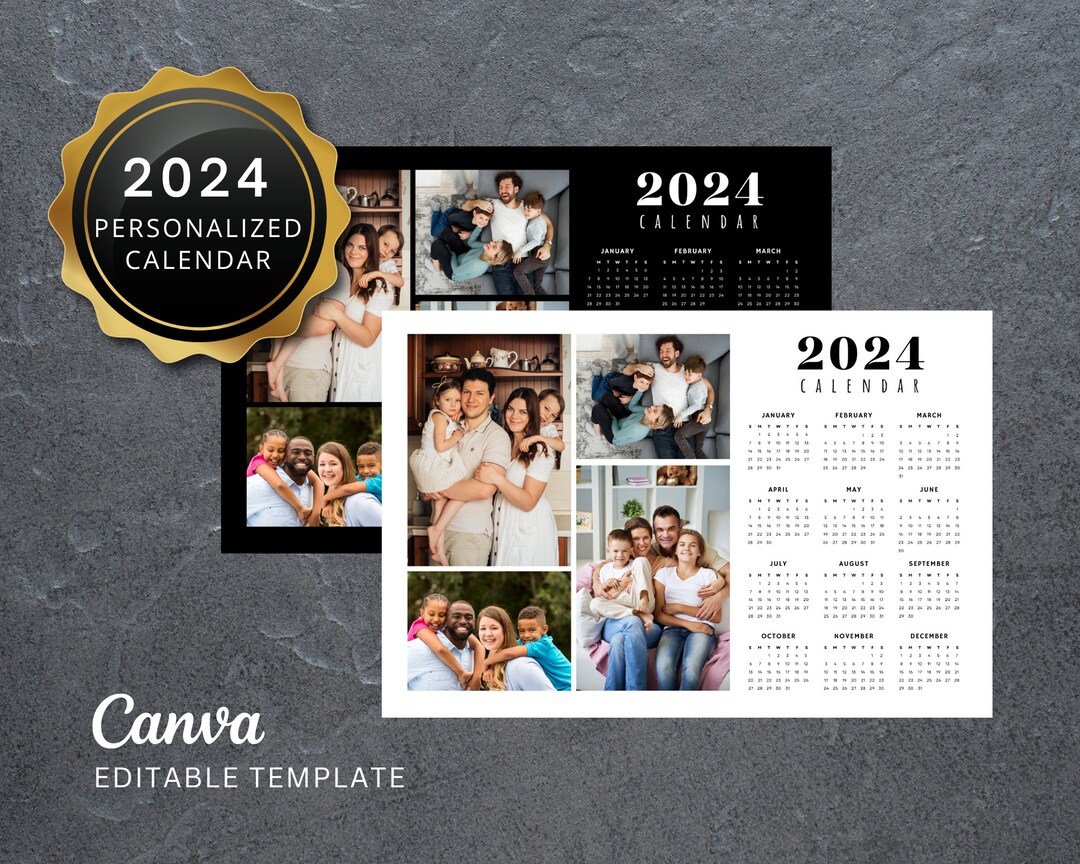 2024 Personalized Photo Calendar INSTANT DOWNLOAD Custom Etsy 2024 Personalized Photo Calendar INSTANT DOWNLOAD Custom Etsy
