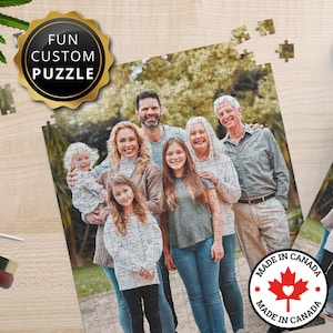 Custom Photo Jigsaw Puzzle | Personalized Gift for Family, Pet, Friend