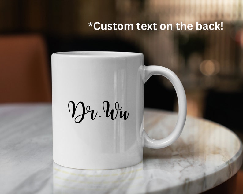 Personalized Publication Mug Custom PhD Grad Student Gift Scientific Journal Thesis Research Paper Professor Doctor Dissertation Essay image 2