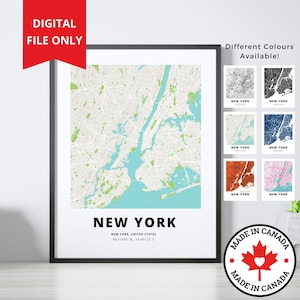 Aangepaste stadsplattegrond ALLEEN DIGITAAL BESTAND | Stadshuisdecoratie op maat | Gepersonaliseerde stadsposter | Aangepaste stratenkaart afdrukken | Moederdagcadeau downloaden
