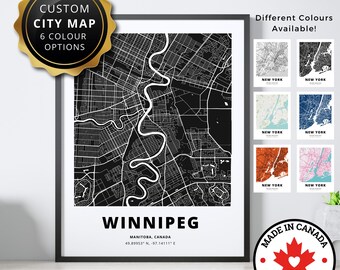 City Map Wall Art | Custom City Home Décor | Personalized City Poster | Custom Street Map Print | Housewarming Gift | Digital Download
