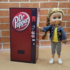 Mini Soda Machine Prop, Mini Vending Machine Prop, 1:12 scale