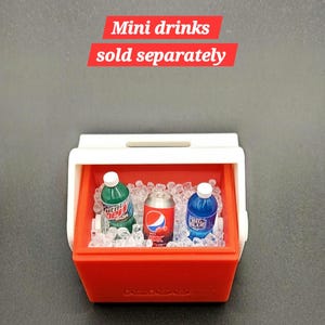 Mini Cooler with Ice, 1:6 Scale