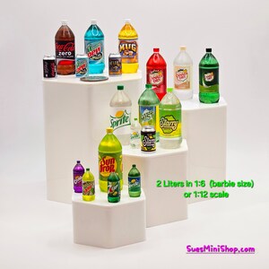 Miniature 2 Liter Soda Bottle, 1/6 Scale and 1/12 Scale - Etsy