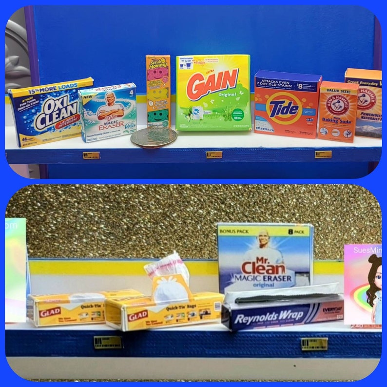 Mini Cleaning Supplies Mini Foil Mini Paper Towels Mini Etsy