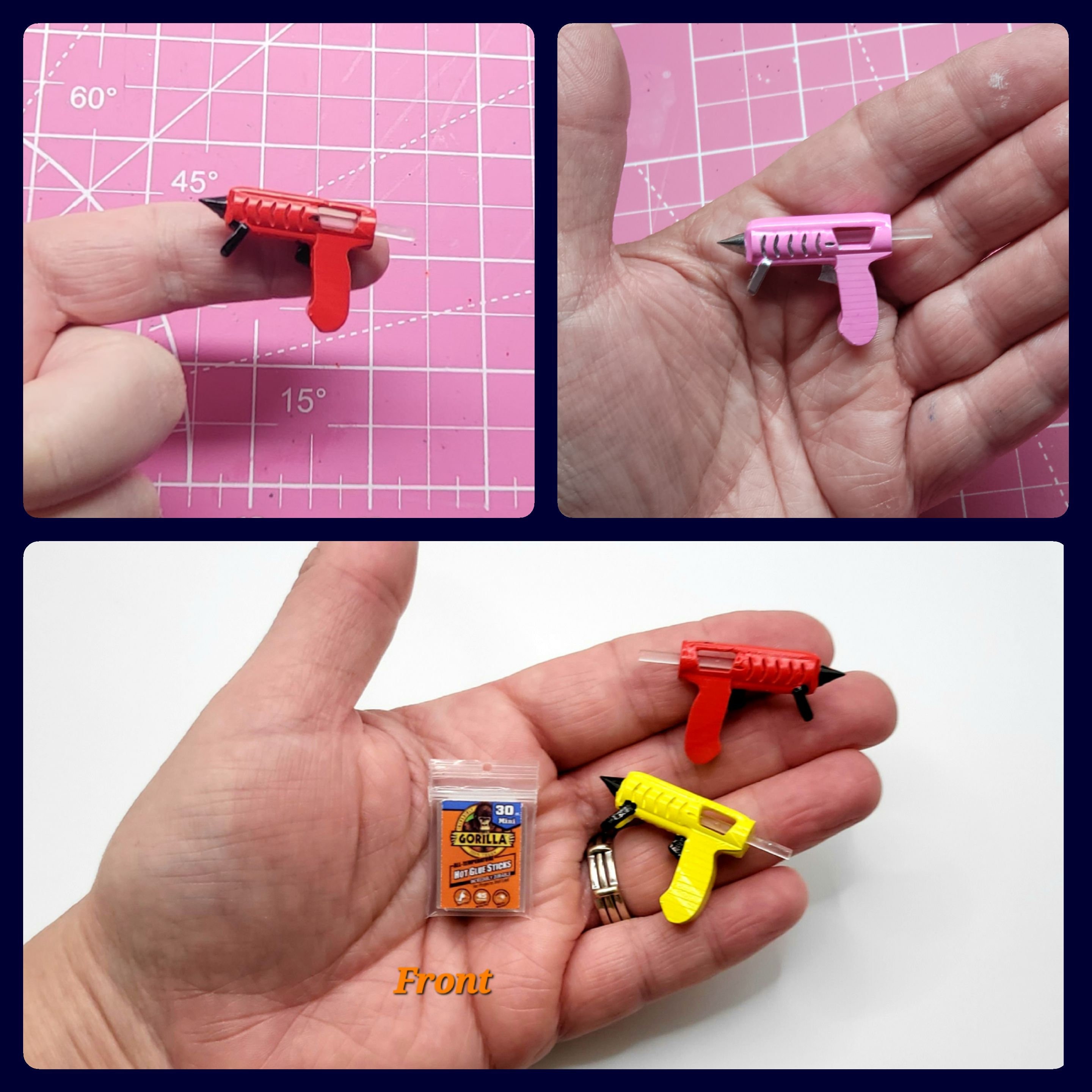 Gluerious Mini Hot Glue Sticks for Glue Gun, 200pcs Bulk Pack 0.27x4 Inches Small size, Multi Temp for Arts Crafts DIY Fabric & More
