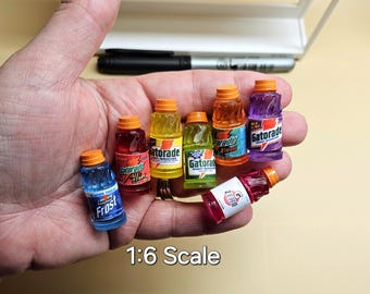 Mini Gatorade Bottle, Dollhouse prop