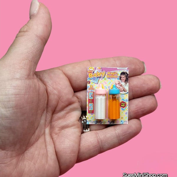 Toy baby bottles for dolls etsy