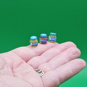 Mini Baby Food Set, 1:12 scale,  0.35&quot;h