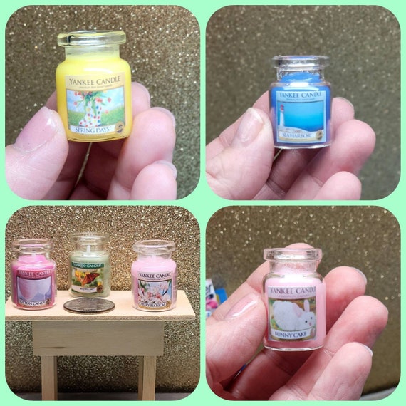 Dollhouse Miniature Candles for DISPLAY REAL Scented Wax, Tiny