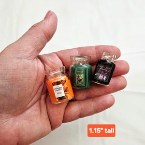 Mini Candle Jars, 1:6 scale (30 to choose from)